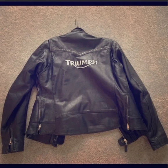 Women’s leather Triumph Jacket - Picture 8 of 9